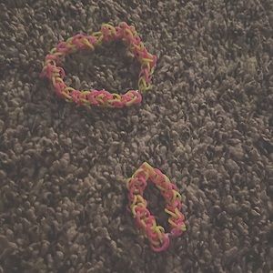 Neon bracelet and choker